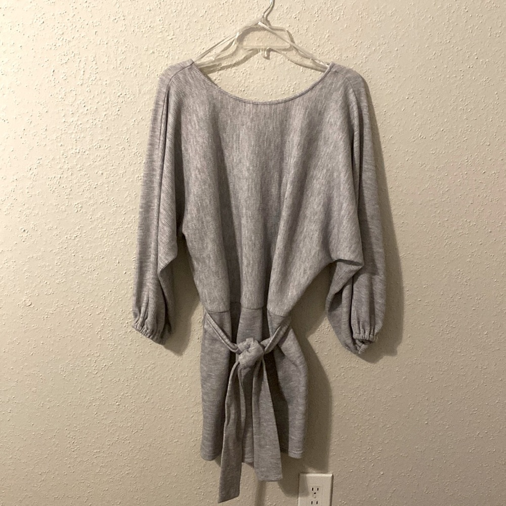 idem ditto gray sweater dress
